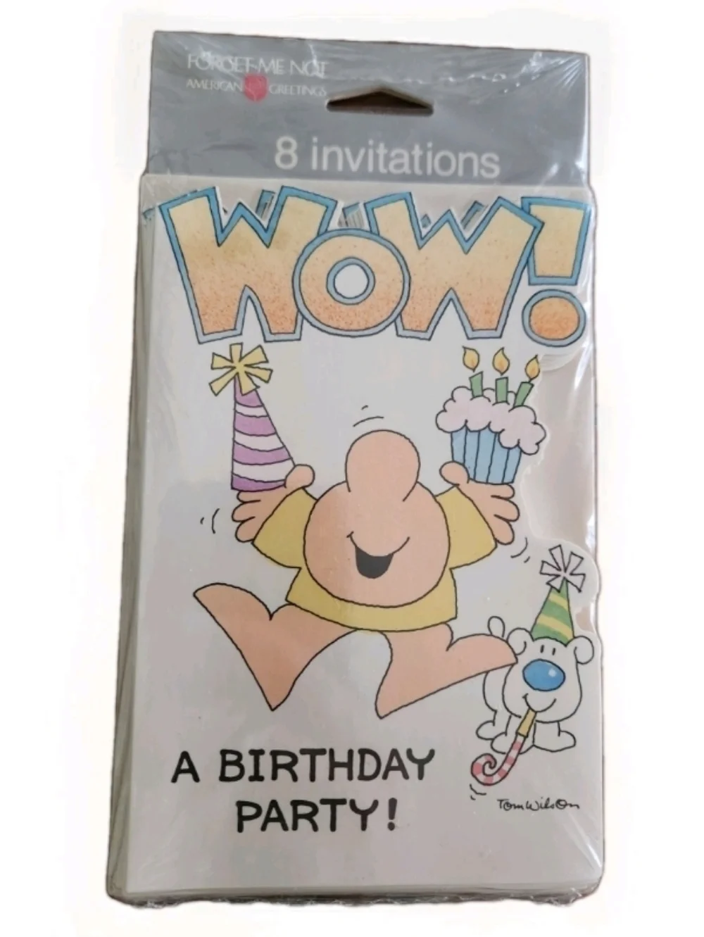 Vintage 90s Ziggy Birthday Invitations Sealed NOS American Greetings Party Set 8